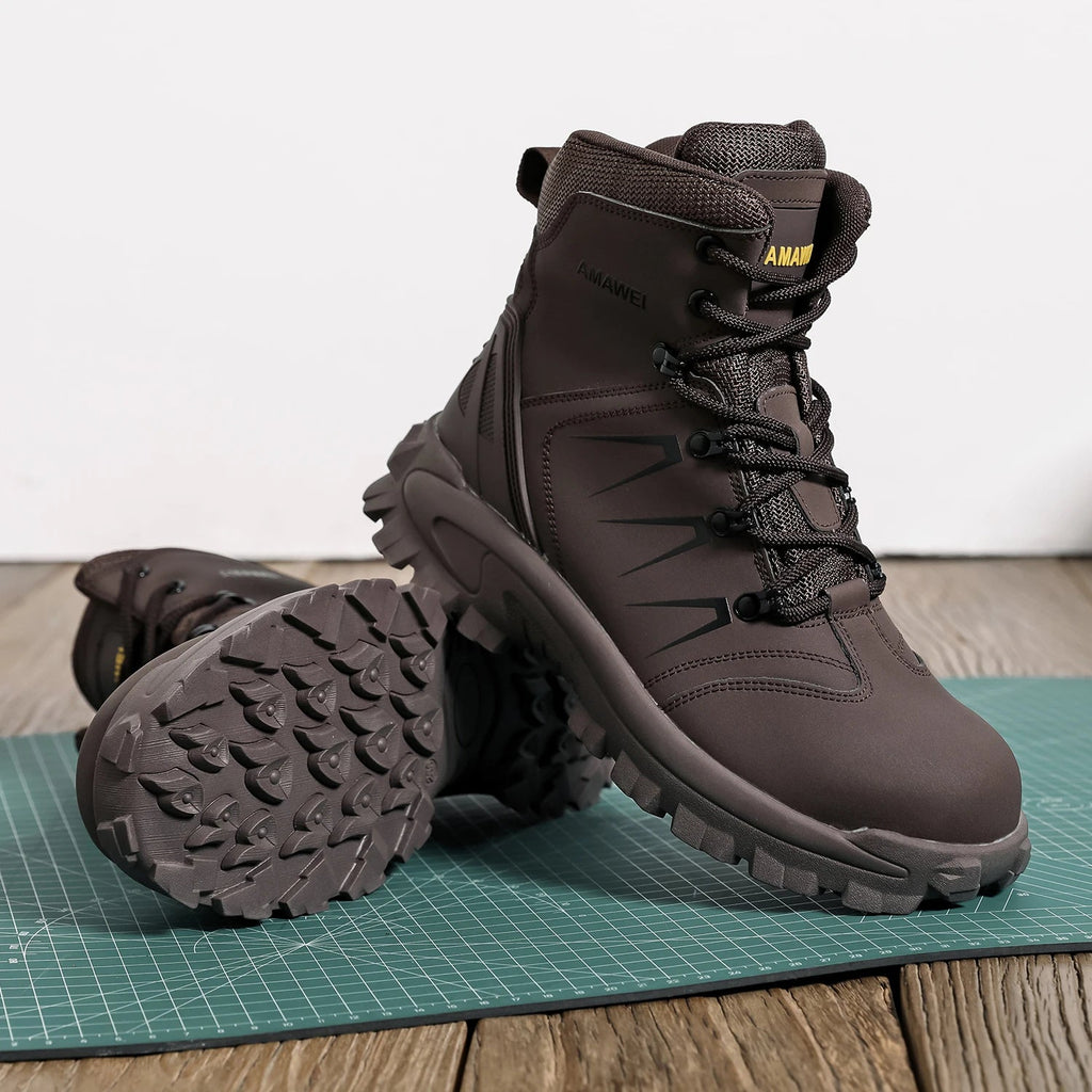 Steel Toe Safety Shoes Men's High Quality Industrial Work Boots Man Work Protection for the Feet Work Wear Free Shipping - Kenner House Emporium