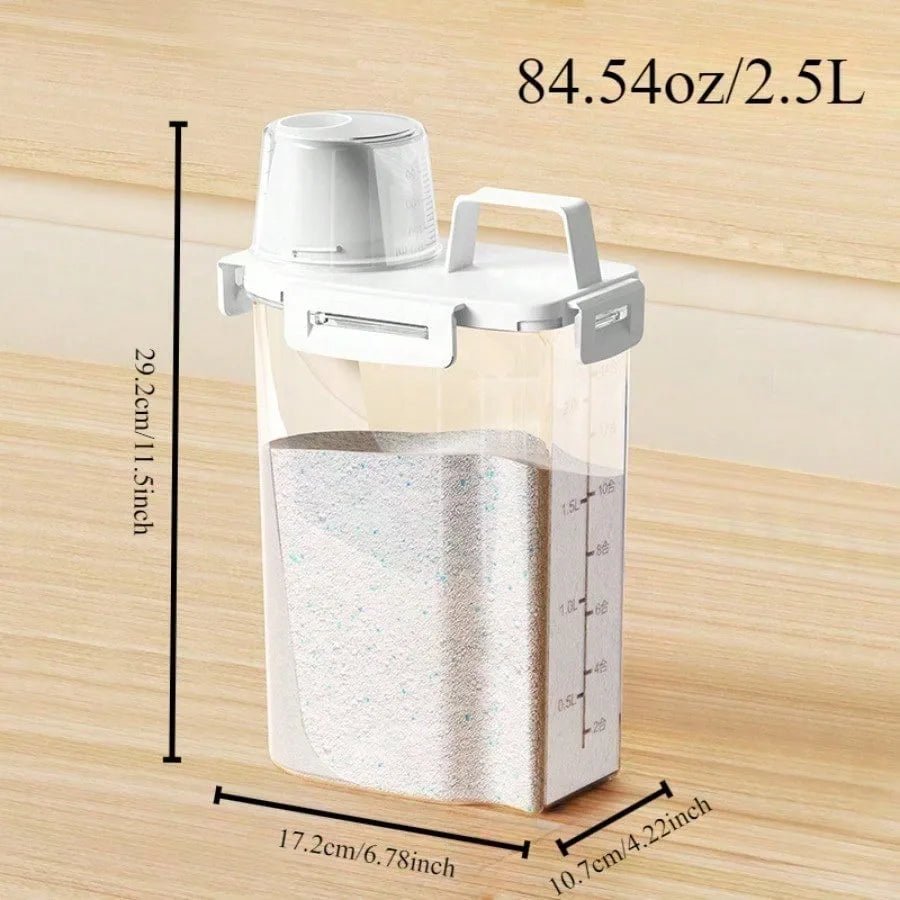 2.5L Covered Moisture - proof Sealed Storage Container - Used for Grain, Nut, Flour, Rice Food Storage Boxes - Kenner House Emporium