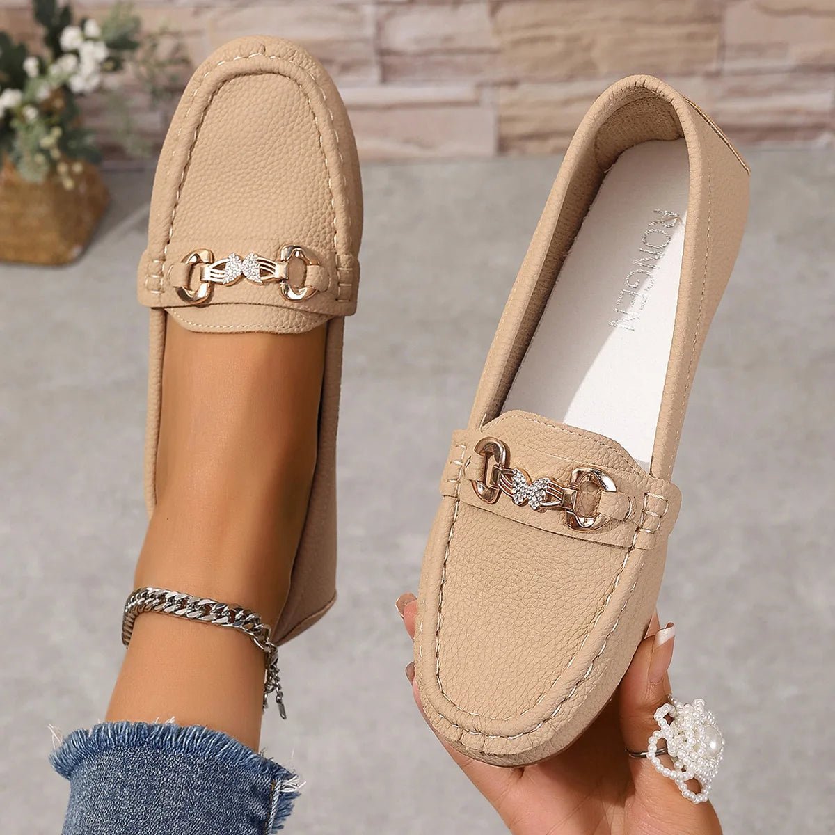 New Women's Casual Slip on Mary Jane Shoes Spring Autumn Fashion Round Toe Solid Soft Sole Flat Loafers Zapatos De Mujer luxury - Kenner House Emporium