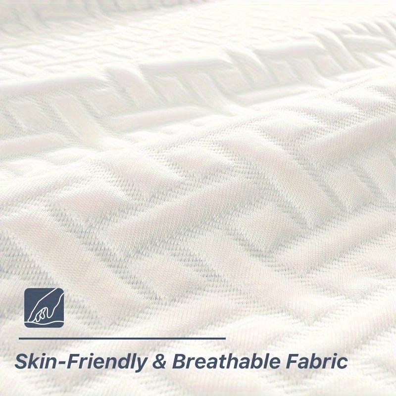 Cooling Memory Foam Mattress Topper Queen Size, Gel - Infused Mattress Pad Cover For Back Pain, Bed Topper With Removable & Washable Bamboo Cover - Kenner House Emporium