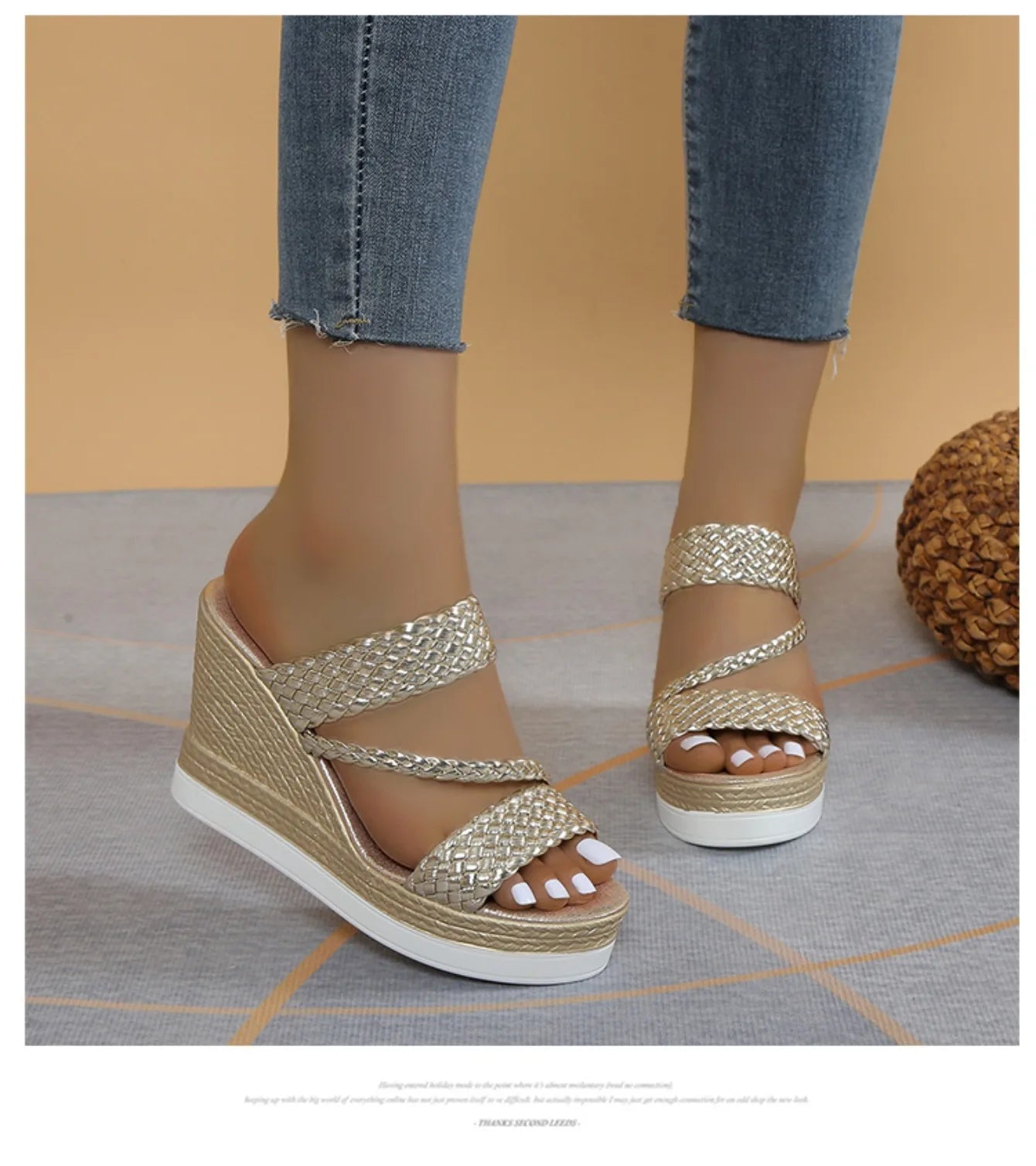 Women Sandals Summer New Outdoor Beach Sandals Comfortable Hot Shallow Wedges Shoes for Women Designer Casual Sandals - Kenner House Emporium