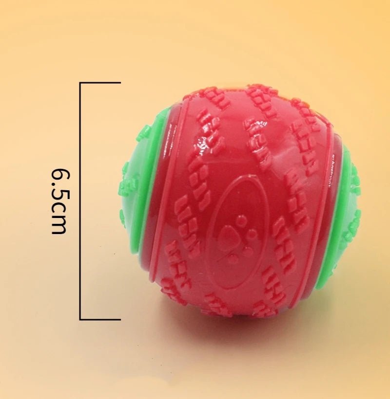Dogs Interactive Toys Soft TPR Toys for Dog Pet Teeth Cleaning Bite Resistance Squeaky Dog Ball Toy - Kenner House Emporium