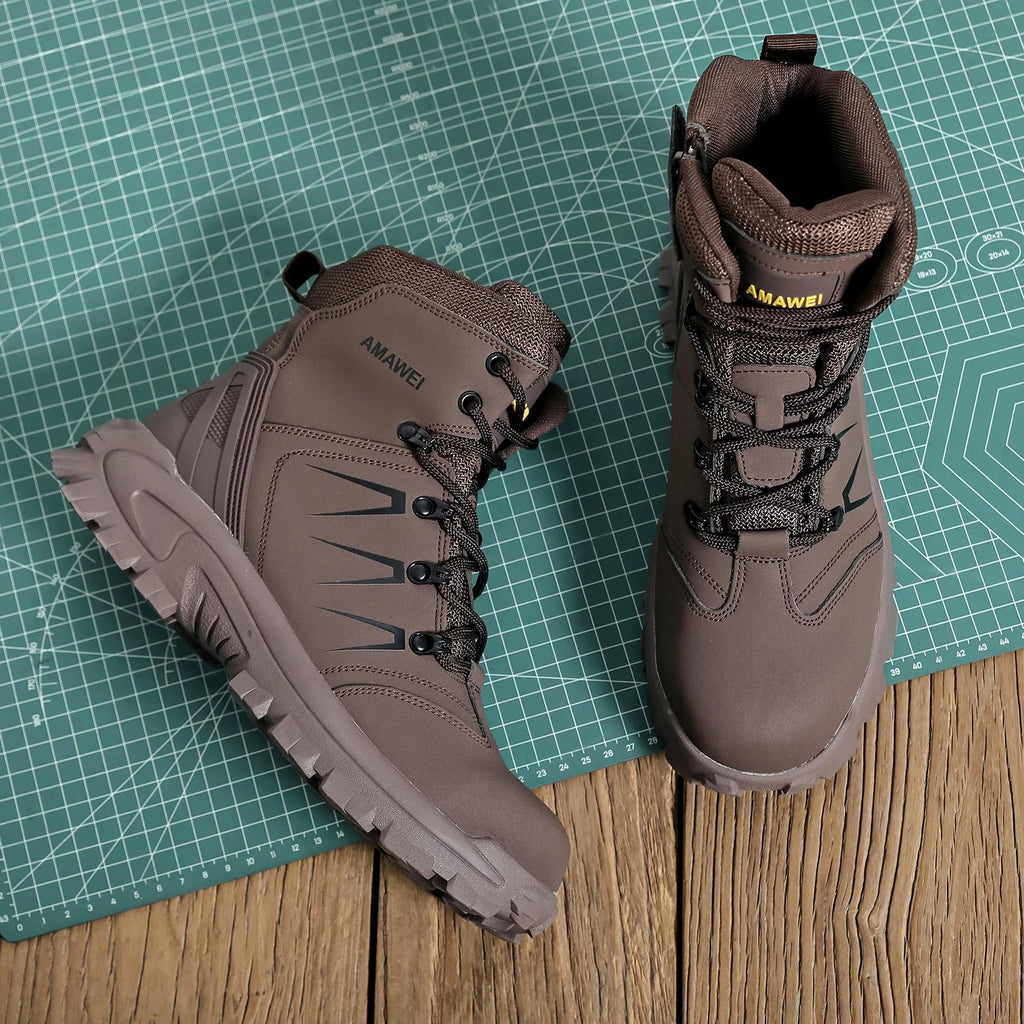 Steel Toe Safety Shoes Men's High Quality Industrial Work Boots Man Work Protection for the Feet Work Wear Free Shipping - Kenner House Emporium
