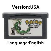 Pokemon Series GBA Game Cartridge 32 Bit Video Game Console Card Red Chapter Cursed Moemon FireRed Emerald for GBA NDS - Kenner House Emporium