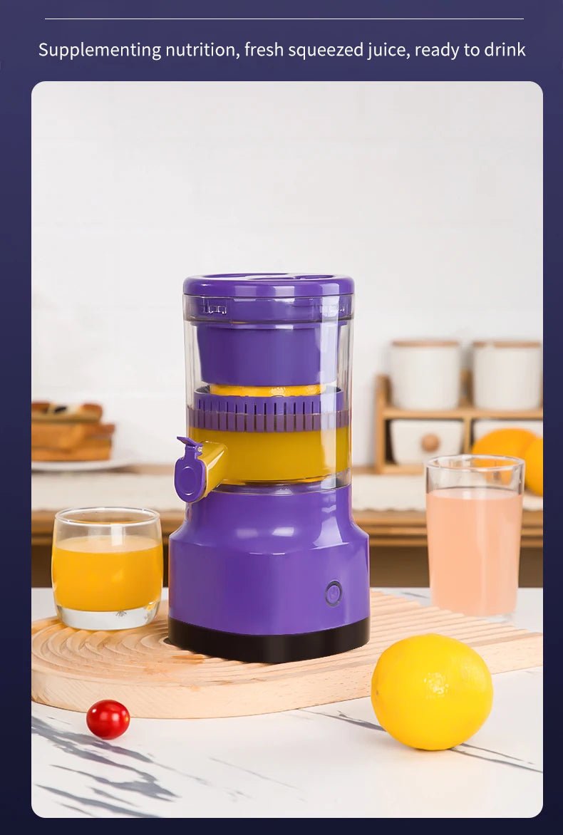 Electric Portable Blender Orange Juicer Mini Blender Automatic USB Charging Juicer Fruit Machine Juice Mixer Kitchen and Home - Kenner House Emporium