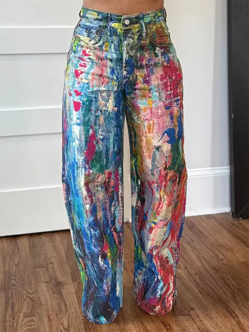 Painted Wide Leg Pants - Kenner House Emporium