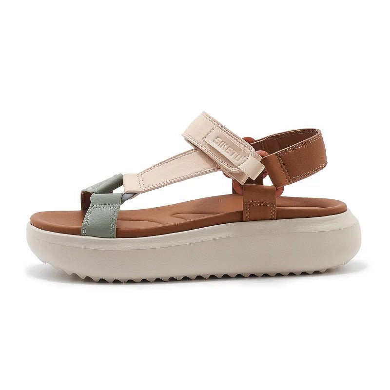 Sandals for Women's 2026 Summer New Lightweight Sandals for Casual Sports Comfort Thick Bottom Large Platform Womens Shoes - Kenner House Emporium