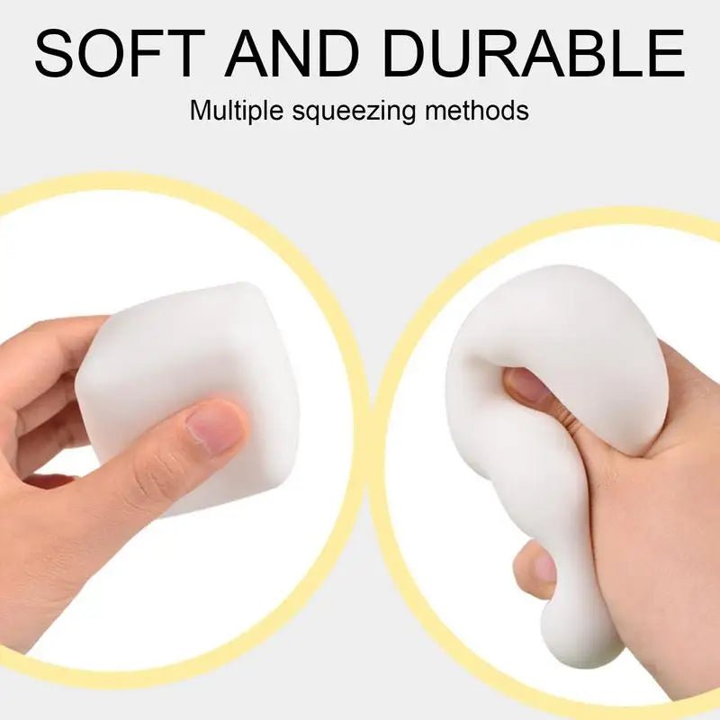Squishys Tofu Stress Balls Autism Sensory Toys Stress & Anxiety Relief Fidget Toys Dough Ball Gifts Bulk for Adults Kids - Kenner House Emporium