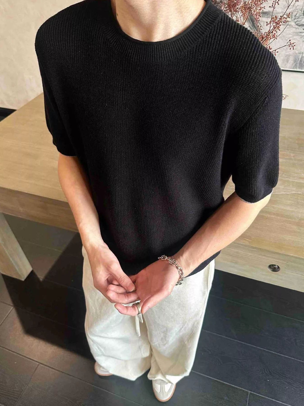 Men's Lightweight Knit Short Sleeve Knit Top - Kenner House Emporium