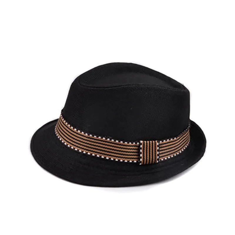 Kids Hat Gentleman Children Jazz Cap Spring Summer Wide Brim Boys Sun Beach Hats - Kenner House Emporium