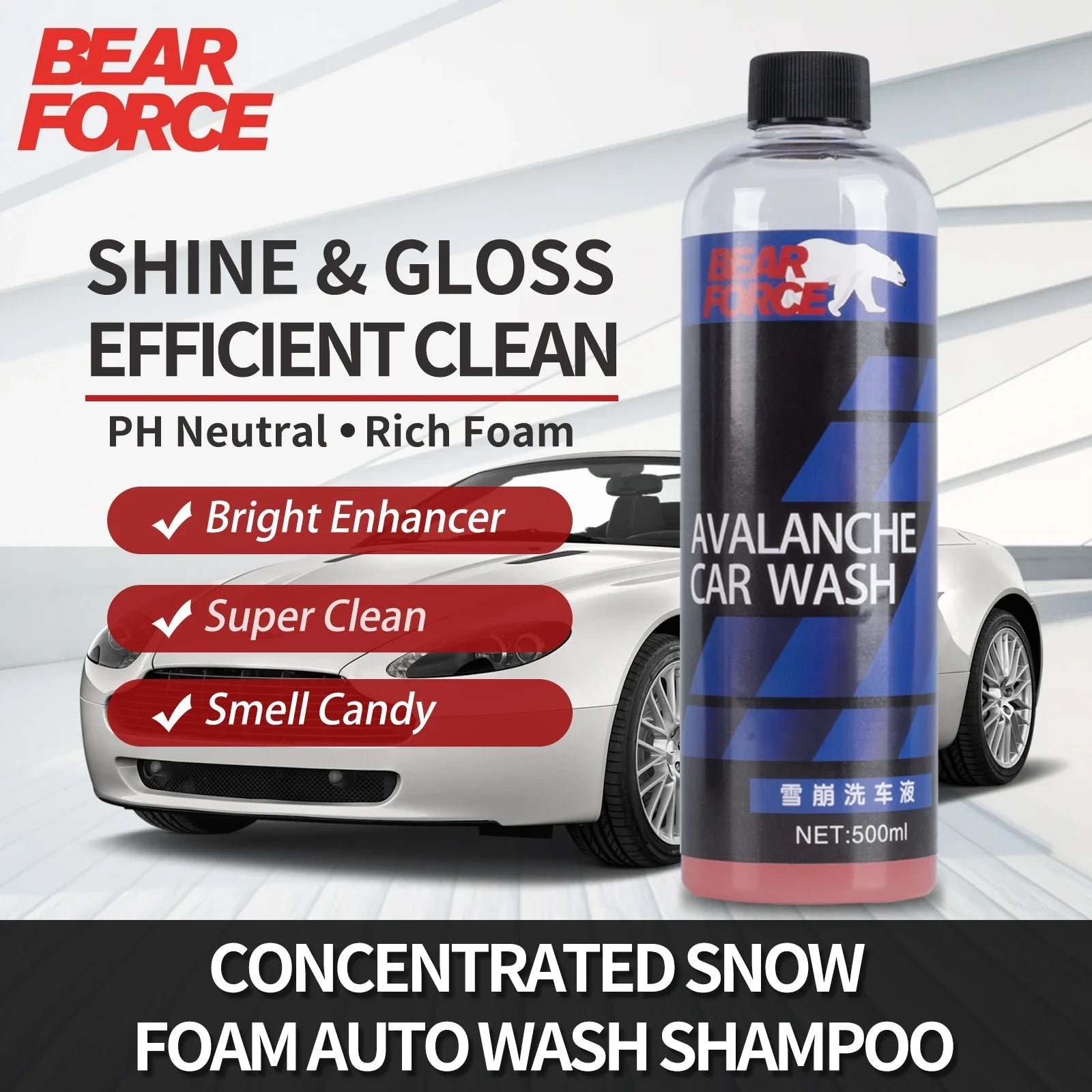 Highly Concentrated Super Suds Car Wash Soap Shampoo Auto Wash Active Foam Cleaner for Snow Foam Lance / Foam Cannon - Kenner House Emporium