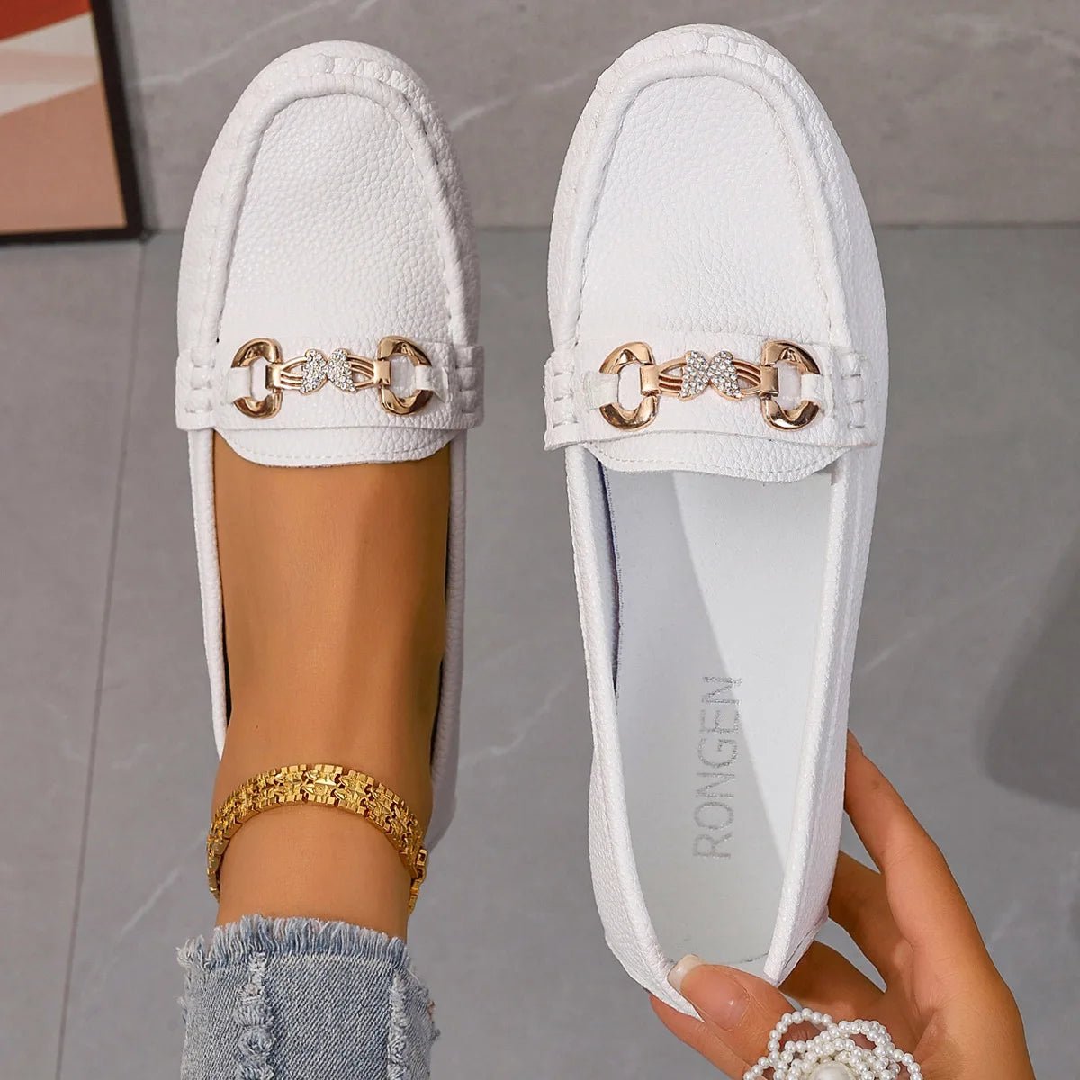 New Women's Casual Slip on Mary Jane Shoes Spring Autumn Fashion Round Toe Solid Soft Sole Flat Loafers Zapatos De Mujer luxury - Kenner House Emporium