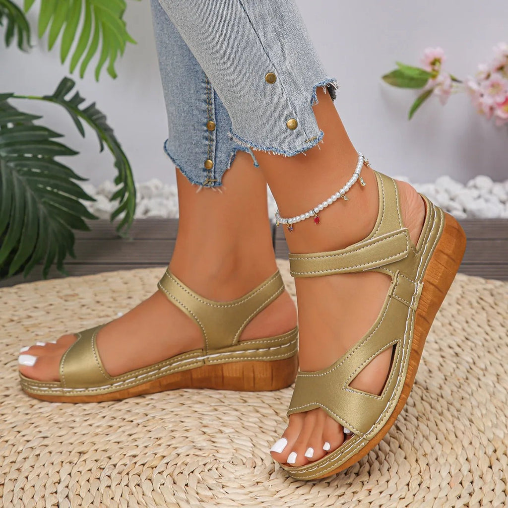 Women Sandals Casual Summer Lightweight Shoes Woman 2025 Summer Low Heels Comfortable Wedges Sandals Women Sandalias De Mujer - Kenner House Emporium