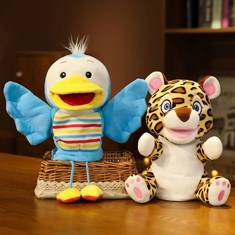 Stuffed Plush Animals Toys Hand Finger Puppet Kawaii Dolls Educational Baby Toys Learning & Education Monkey Tiger Children Gift - Kenner House Emporium