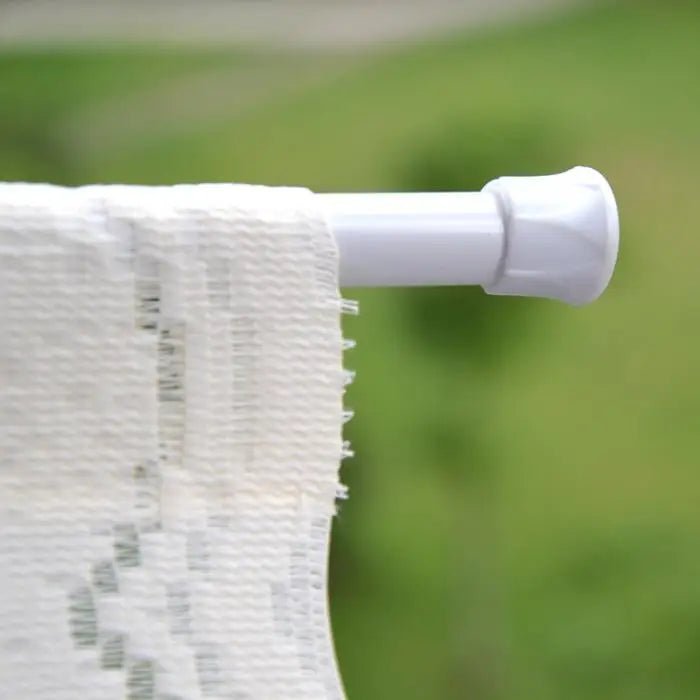 Adjustable Curtain Rod Without Drilling Metal Spring Loaded Bathroom Bar Shower Extendable Telescopic PolesHanging Rods 32 - 90cm - Kenner House Emporium