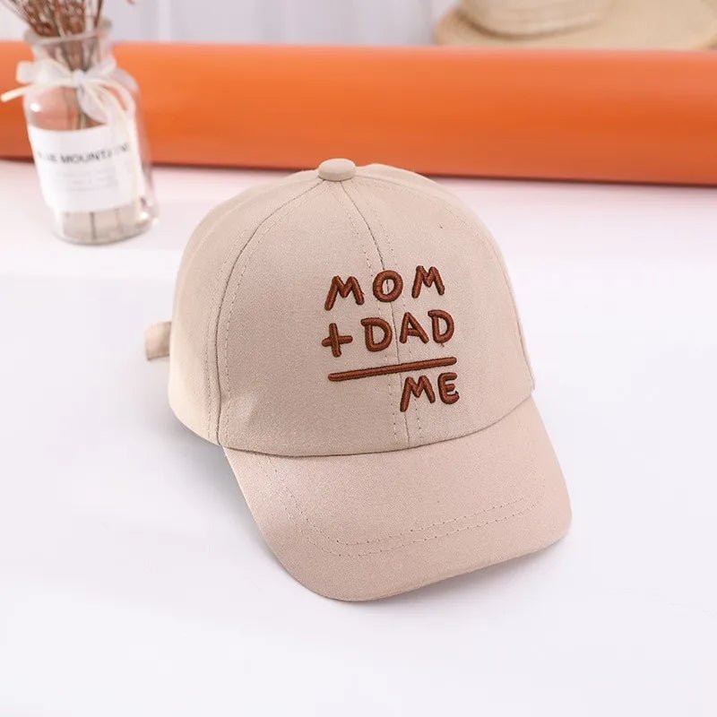 Letter Embroidery Baby Baseball Cap Solid Color Adjustable Toddler Boys Girls Snapback Hat Casual Kids Cotton Duck Tongue Caps - Kenner House Emporium