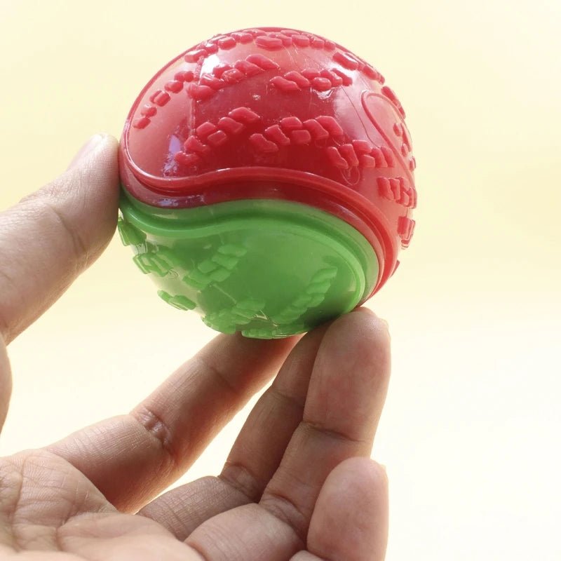 Dogs Interactive Toys Soft TPR Toys for Dog Pet Teeth Cleaning Bite Resistance Squeaky Dog Ball Toy - Kenner House Emporium