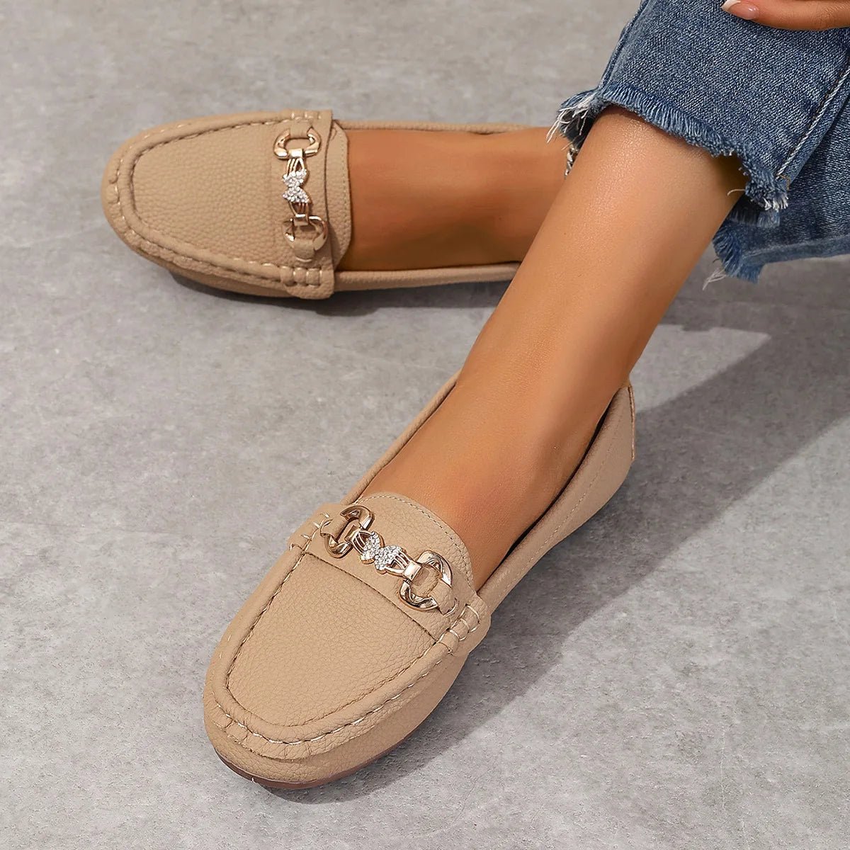 New Women's Casual Slip on Mary Jane Shoes Spring Autumn Fashion Round Toe Solid Soft Sole Flat Loafers Zapatos De Mujer luxury - Kenner House Emporium