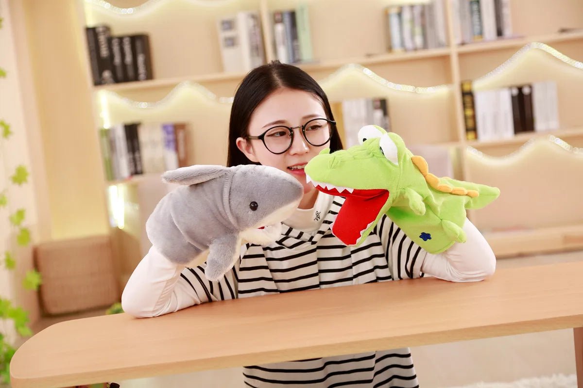 Stuffed Plush Animals Toys Hand Finger Puppet Kawaii Dolls Educational Baby Toys Learning & Education Monkey Tiger Children Gift - Kenner House Emporium