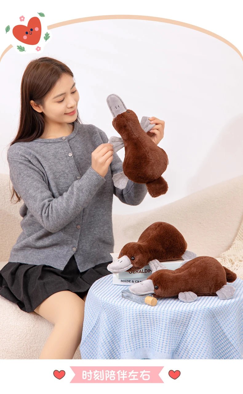Platypus Plush Toys Simulation Stuffed Animals Prone Posture Dolls Soft Pillow Cartoon Toy Kawaii Home Decor Kids Birthday Gifts - Kenner House Emporium