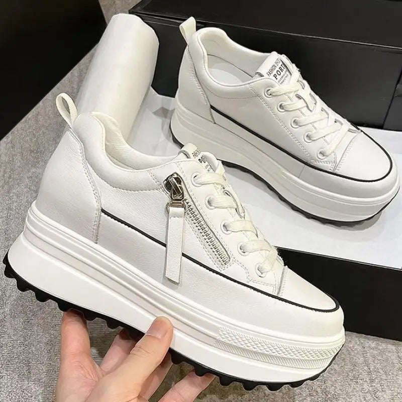 Spring Pink Sneakers Woman Shoes Casual Breathable Mesh Sneakers for Women Platform Slip - on Knitted Socks Sneakers Ladies - Kenner House Emporium