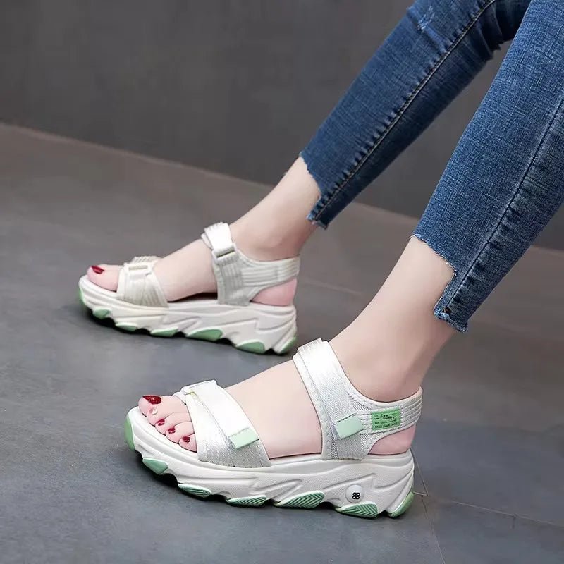 Sandals Women Shoes 2024 New Summer Sports Daddy Fashion Casual Non - Slip Platform non - slip Beach Shoes Sandalias - Kenner House Emporium