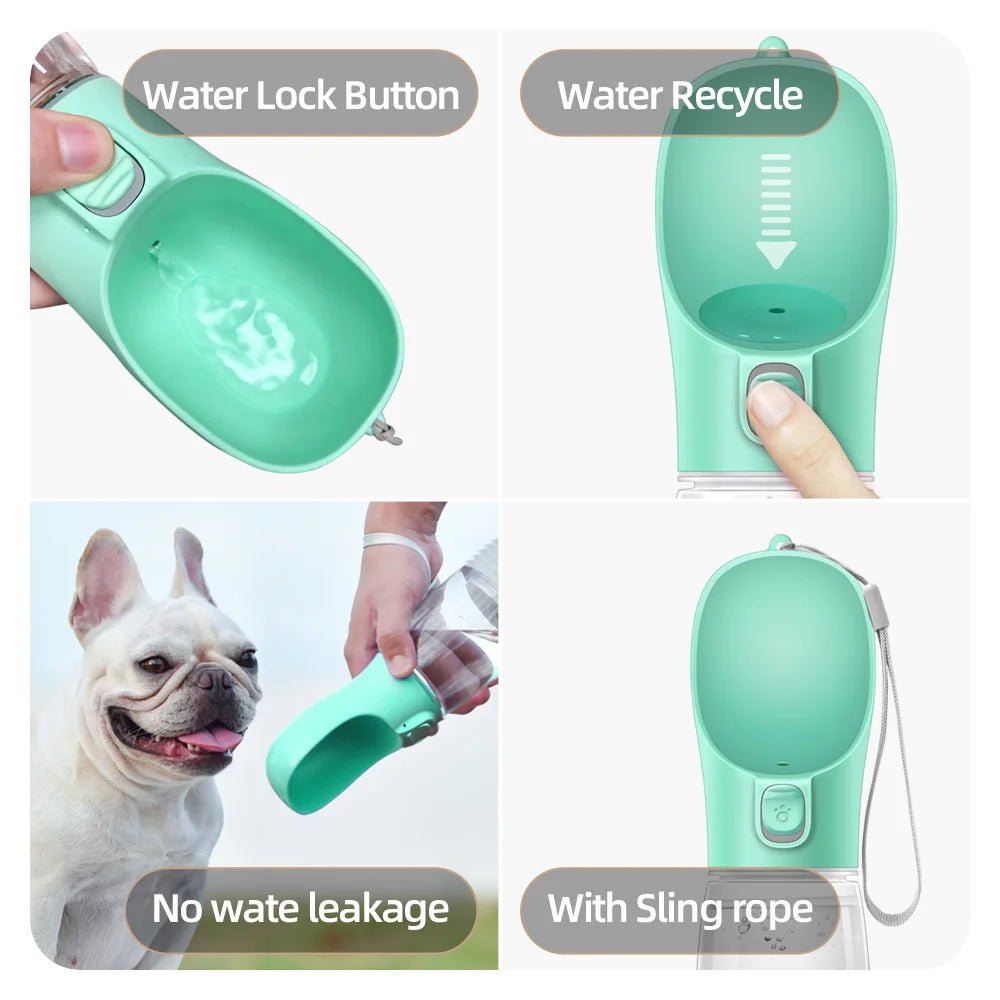 Portable Dog Water Bottle For Small Large Dogs Cat Outdoor Leakproof Walking Drinking Bowls Chihuahua French Bulldog Supplies - Kenner House Emporium