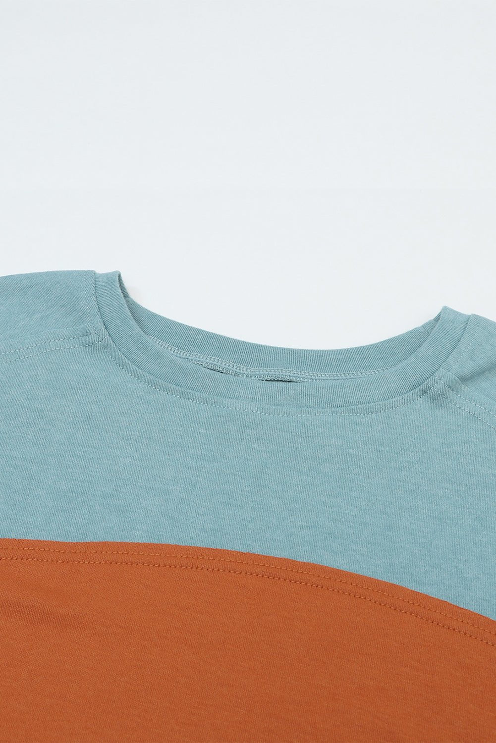 Green Colorblock Striped Bishop Sleeve Top with Side Slits - Kenner House Emporium