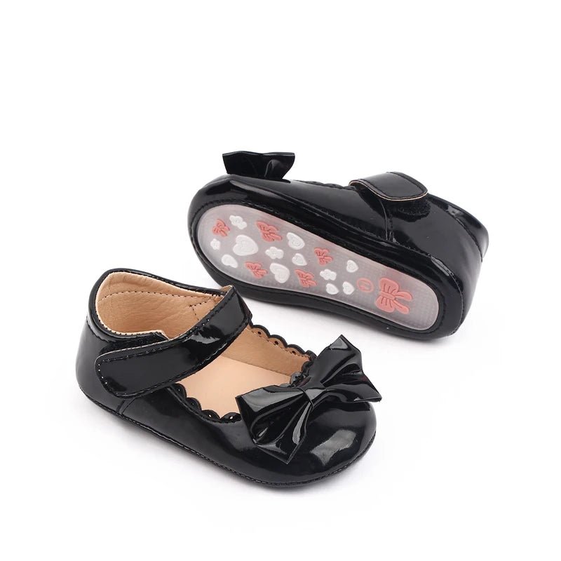 Baby Girl Shoes Cute Bowknot Design Soft PU and Anti - slip TPR Sole Baby Girl Mary Jane Shoes for Spring and Autumn - Kenner House Emporium