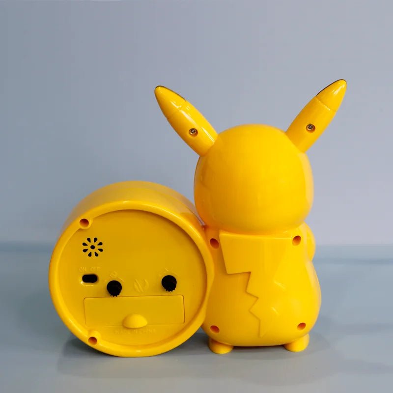 New Genuine Pokemon Anime Pikachu Catoon Kawaii Model Action Decoration Toy Children Alarm Pointer Clock Student Kids Gift - Kenner House Emporium