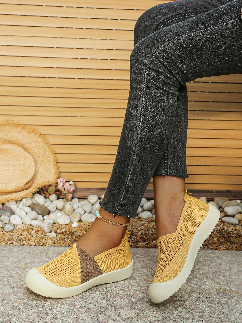 Women's shoes summer 2026 Single Shoes Dual - Tone Breathable Design Petite Fragrance Style Comfortable Footwear shoes woman - Kenner House Emporium
