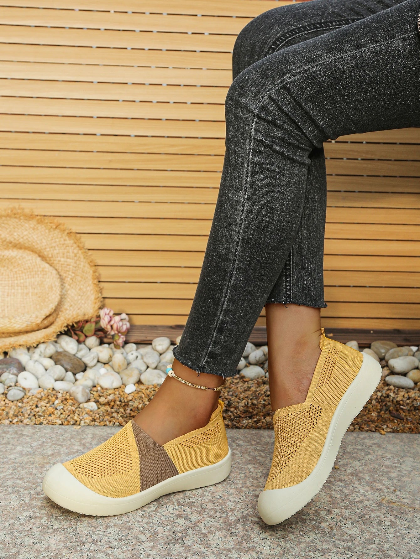 Women's shoes summer 2026 Single Shoes Dual - Tone Breathable Design Petite Fragrance Style Comfortable Footwear shoes woman - Kenner House Emporium