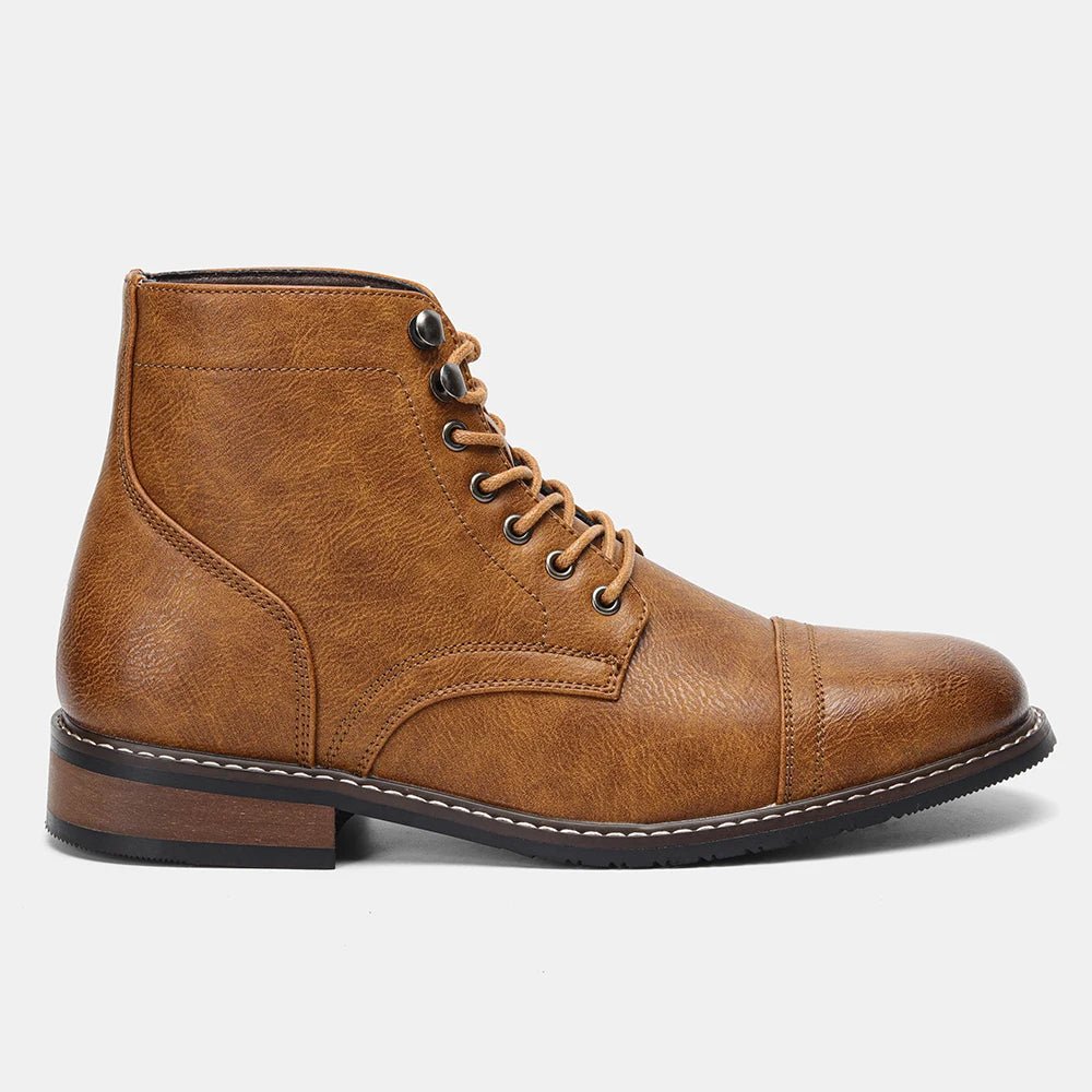 Comfortable Spring Leather Ankle Boots for Men 2025 fashion Men Boots - Kenner House Emporium