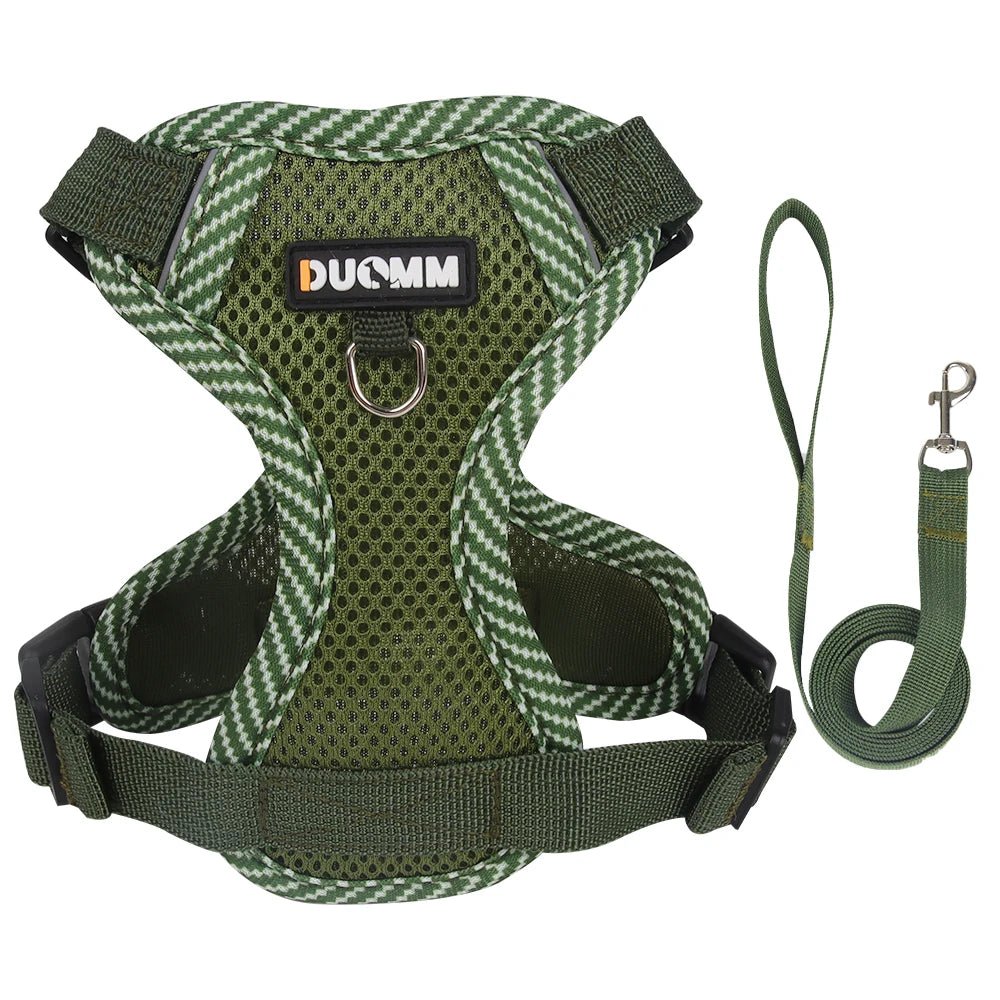 Cat Harness Dog Leash Breathable Mesh Spring Summer Pet Supplies Reflective Outdoor Walk Soft Cat Comfortable Puppy Harness - Kenner House Emporium