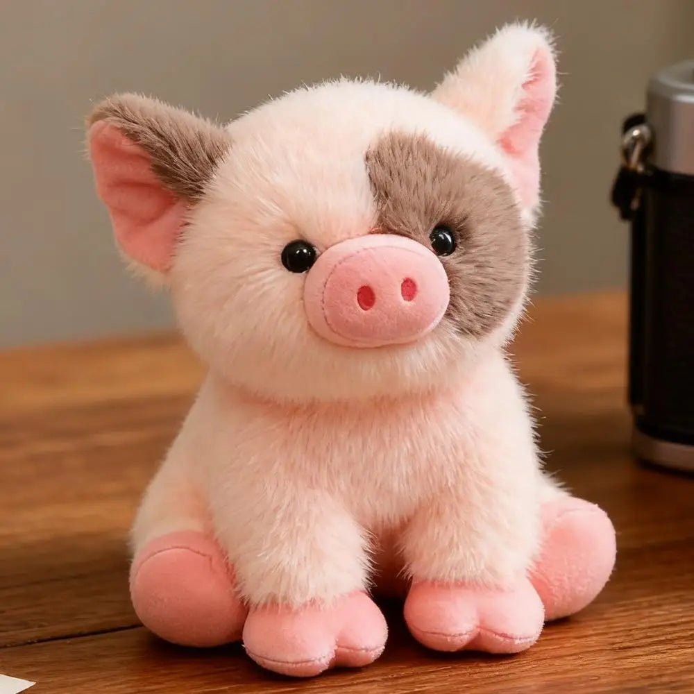 Stuffed Animals 8 Inch Cute Swine Toy Cuddly Animal Throw Pillow for Baby Girls Kids Birthday Halloween Home Bedroom Sofa Car - Kenner House Emporium