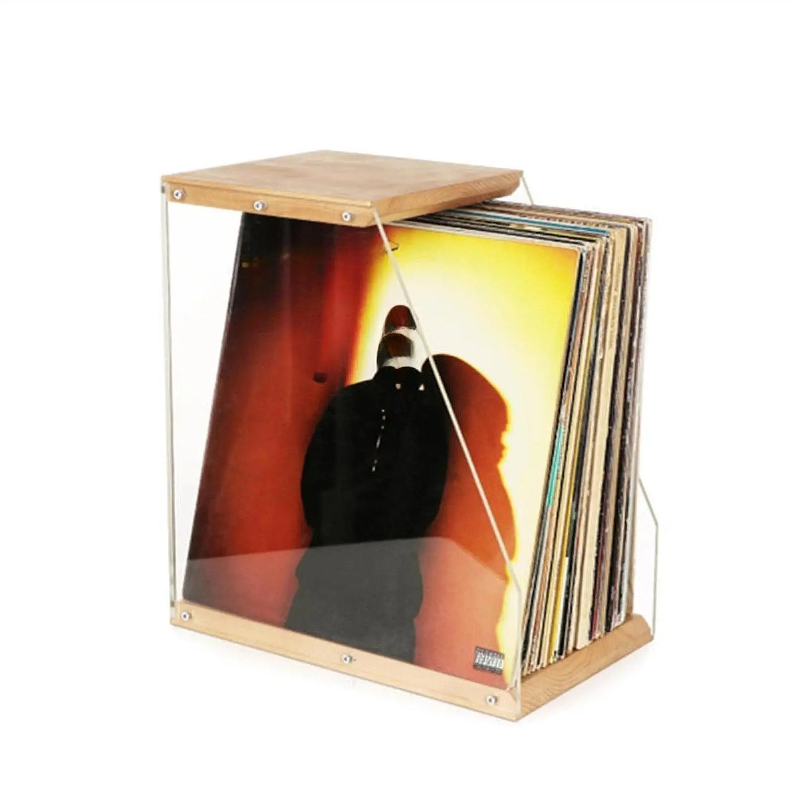 Vinyl Record Storage Storage Box Shelf Multifunctional Record Holder LP Record Crate for Magzines Bedroom Home Living Room files - Kenner House Emporium