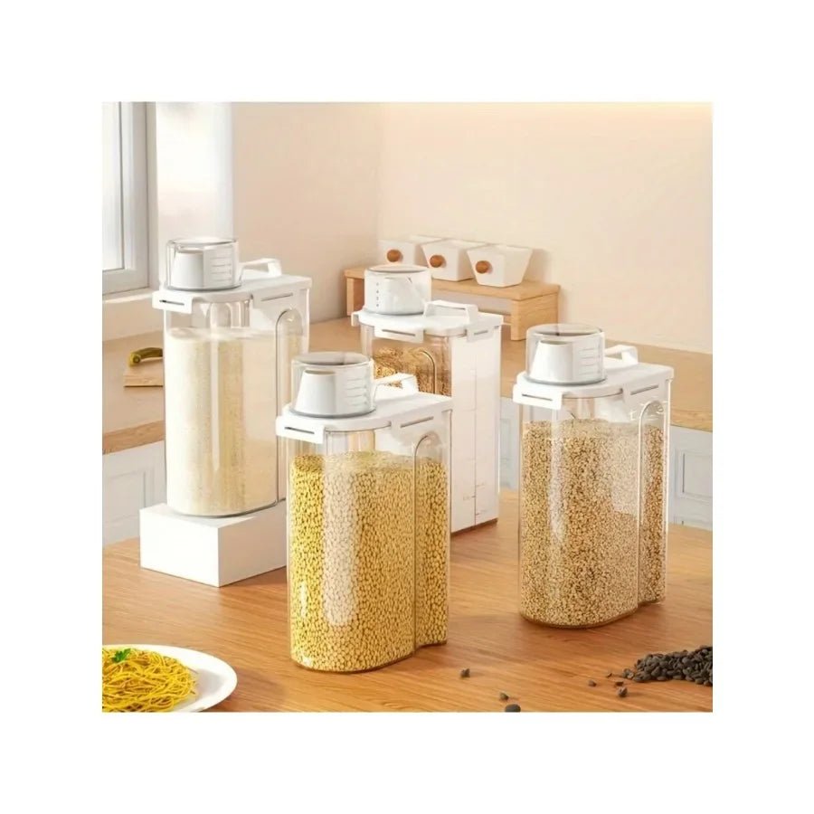 2.5L Covered Moisture - proof Sealed Storage Container - Used for Grain, Nut, Flour, Rice Food Storage Boxes - Kenner House Emporium