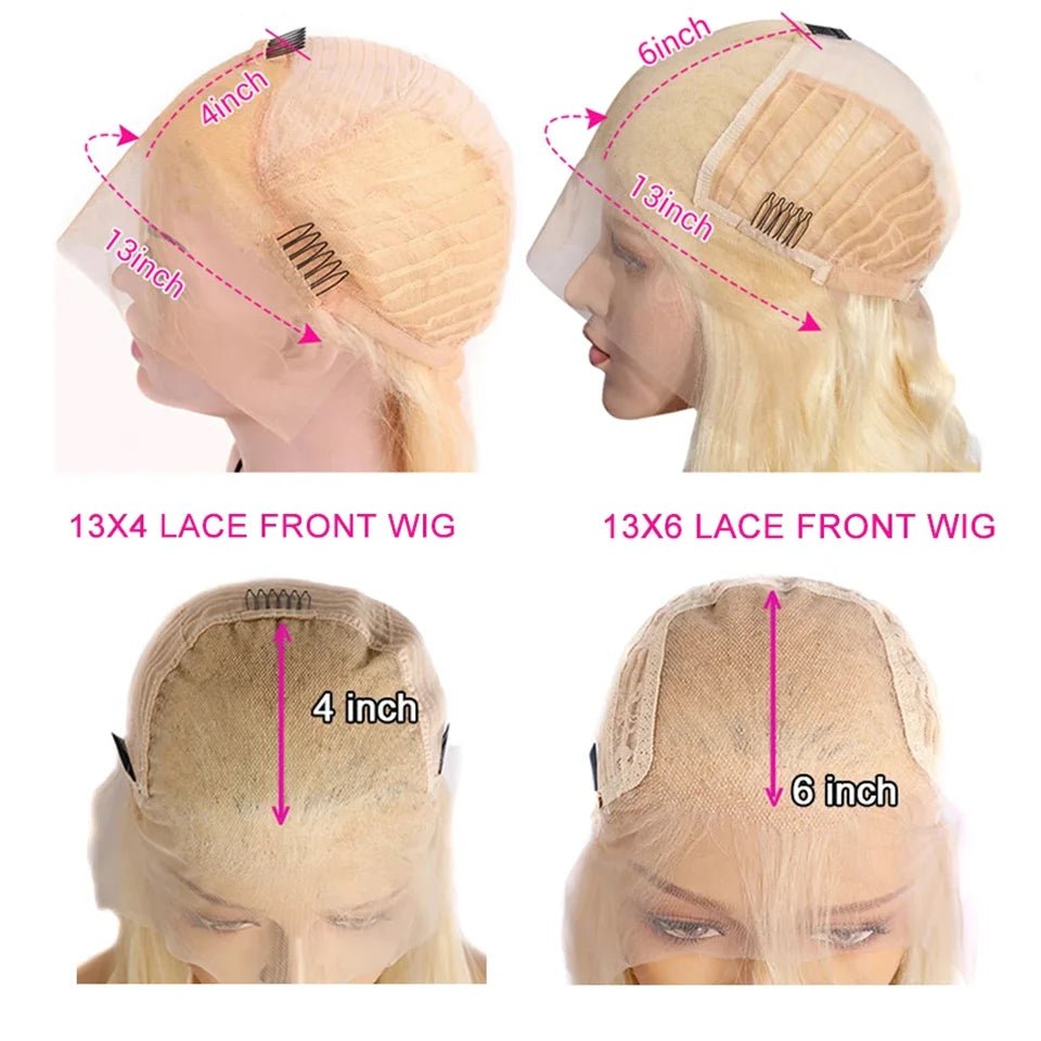 Human Hair Pre Plucked 180% Density Glueless Wigs Human Hair Straight 13X4 Lace Front Human Hair Wigs 60 Black Color Bob Wig - Kenner House Emporium
