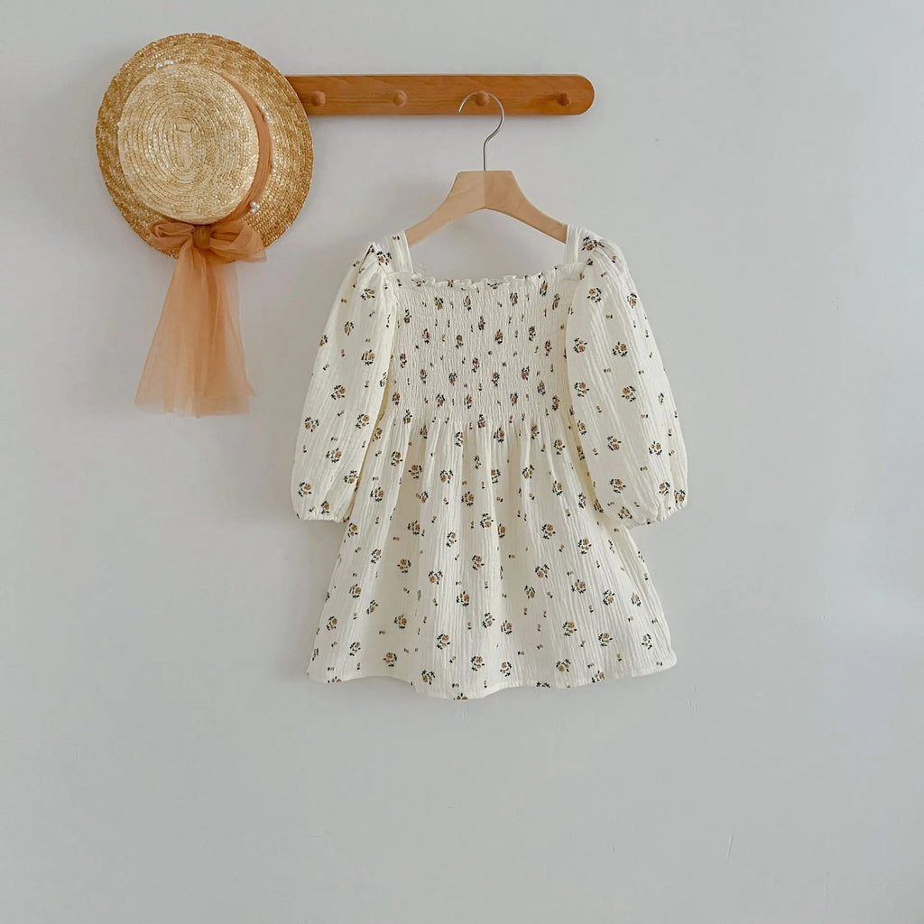Spring Autumn Infant Kids Baby Girls Long Sleeve Rose Print Sisters Dress Newborn Kids Baby Girls Children Clothes Rompers - Kenner House Emporium