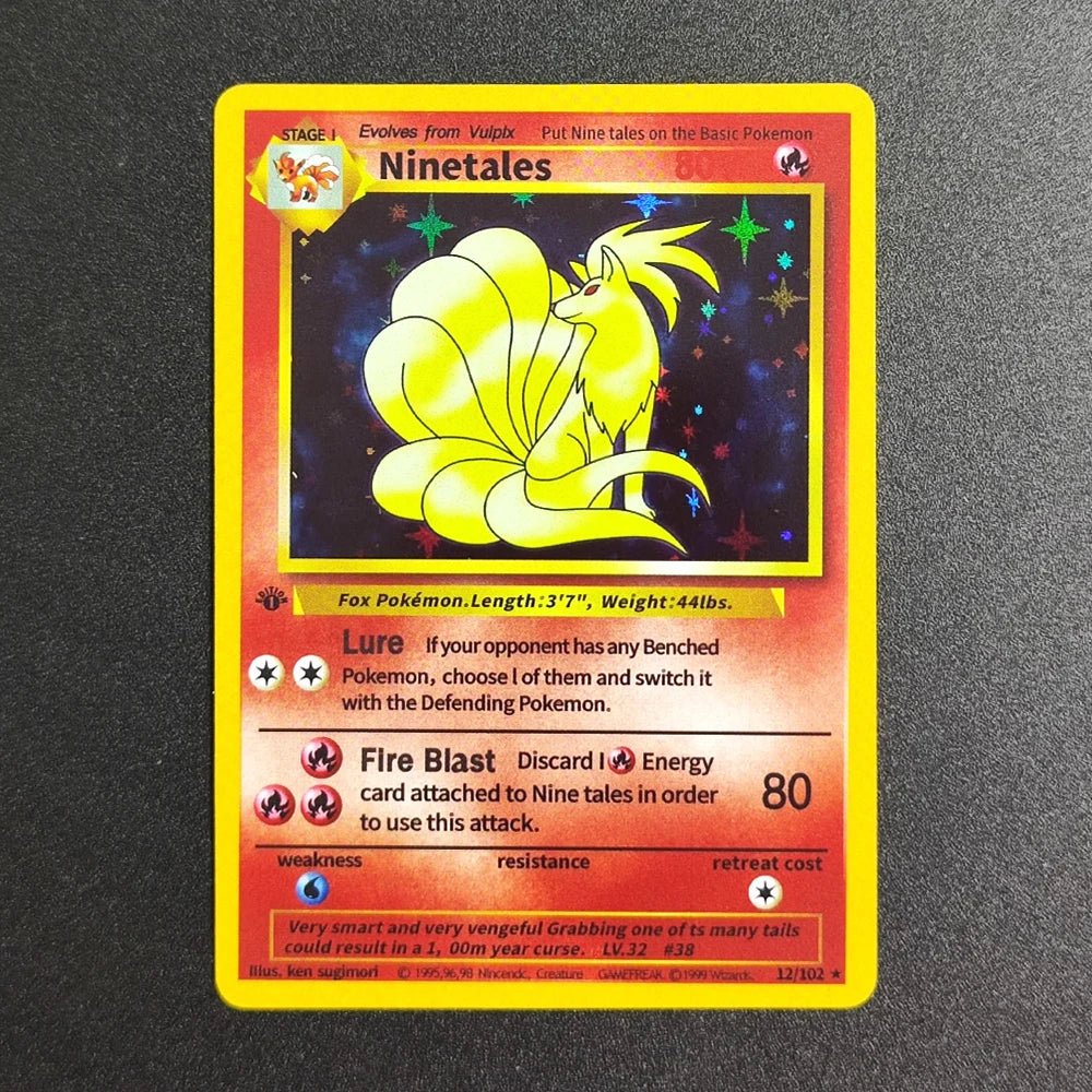 Proxy Pokemon Card EN Base Set 1st Edition - Charizard 4 - 102 Super Rare Collectibles Card Single Classic Game Anime Cards Toys - Kenner House Emporium