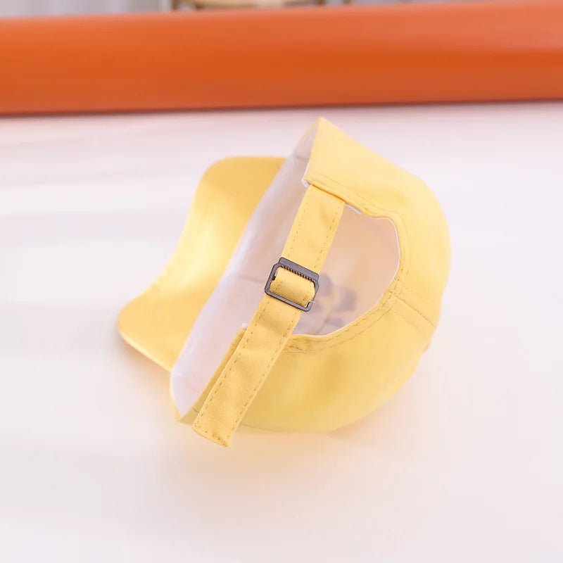 Letter Embroidery Baby Baseball Cap Solid Color Adjustable Toddler Boys Girls Snapback Hat Casual Kids Cotton Duck Tongue Caps - Kenner House Emporium