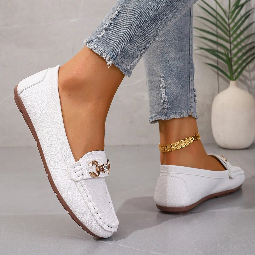 New Women's Casual Slip on Mary Jane Shoes Spring Autumn Fashion Round Toe Solid Soft Sole Flat Loafers Zapatos De Mujer luxury - Kenner House Emporium