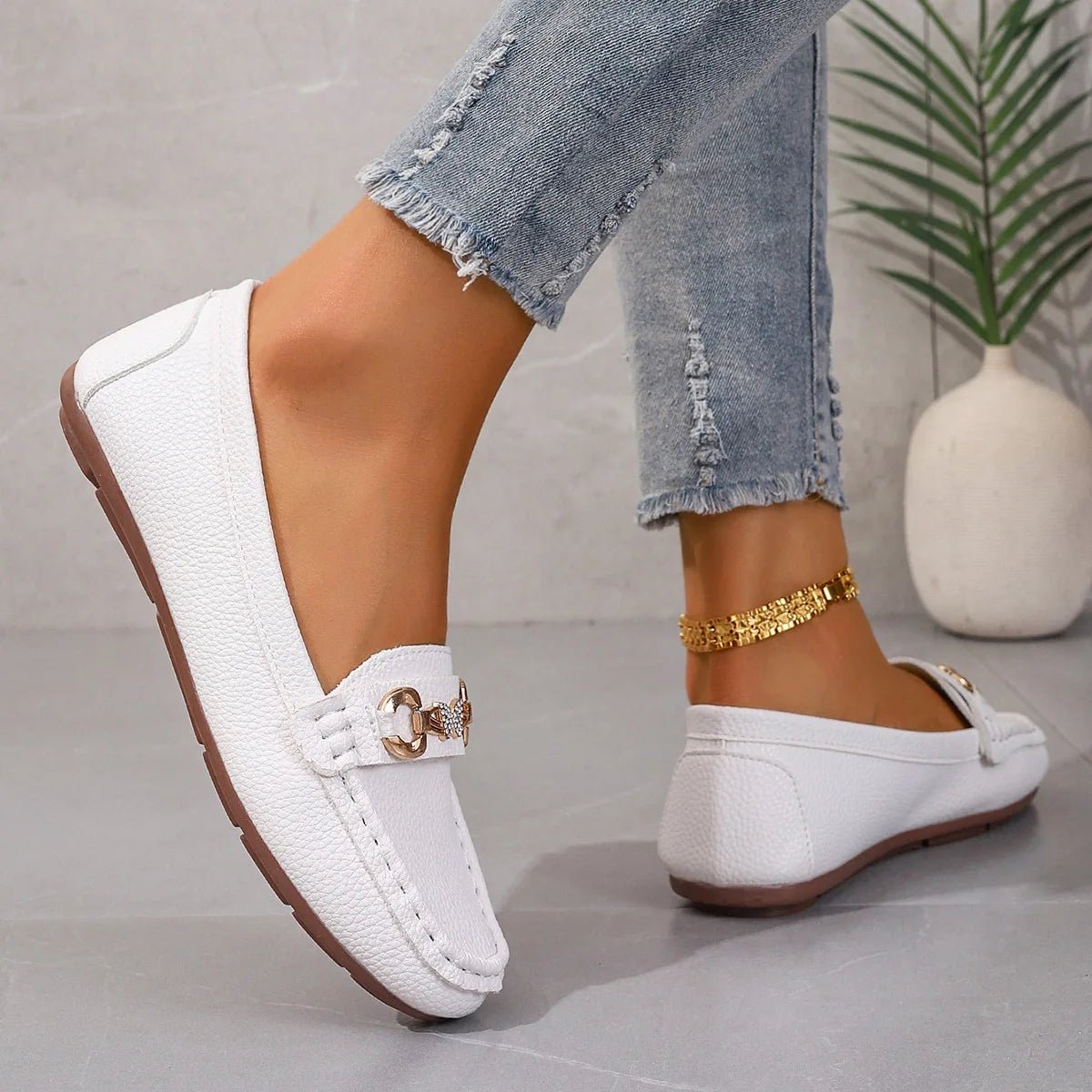 New Women's Casual Slip on Mary Jane Shoes Spring Autumn Fashion Round Toe Solid Soft Sole Flat Loafers Zapatos De Mujer luxury - Kenner House Emporium