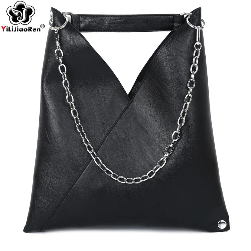 Fashion Leather Handbags for Ladies Luxury Handbags Women Bags Designer Large Capacity Tote Simple Chain Shoulder Bag Female - Kenner House Emporium