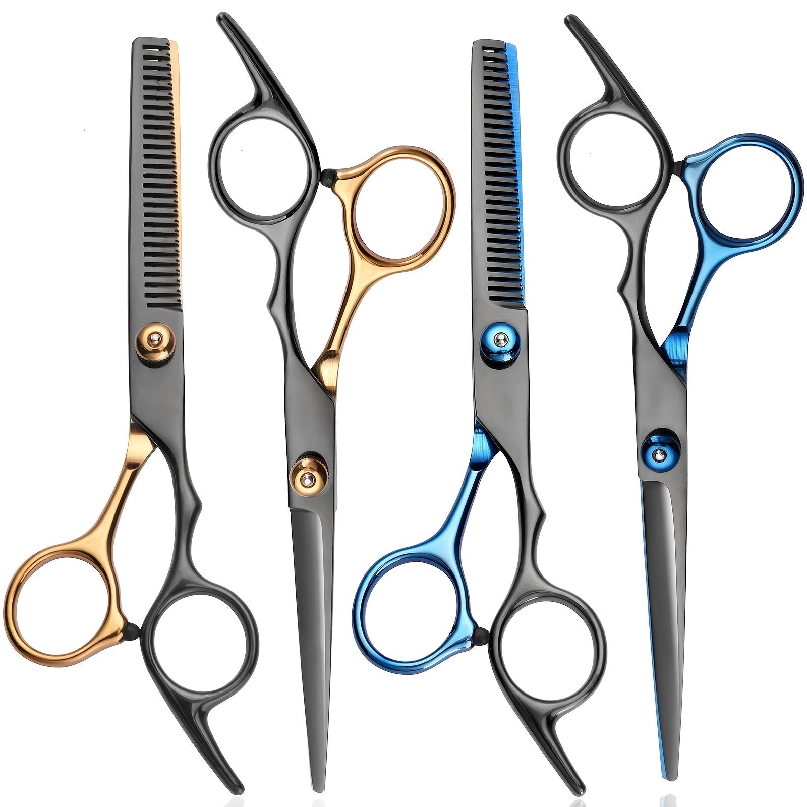 Hair Cutting Scissors, Professional Barber Shears Set with Hair Scissors Thinning Shears, for Men Women Pet - Kenner House Emporium