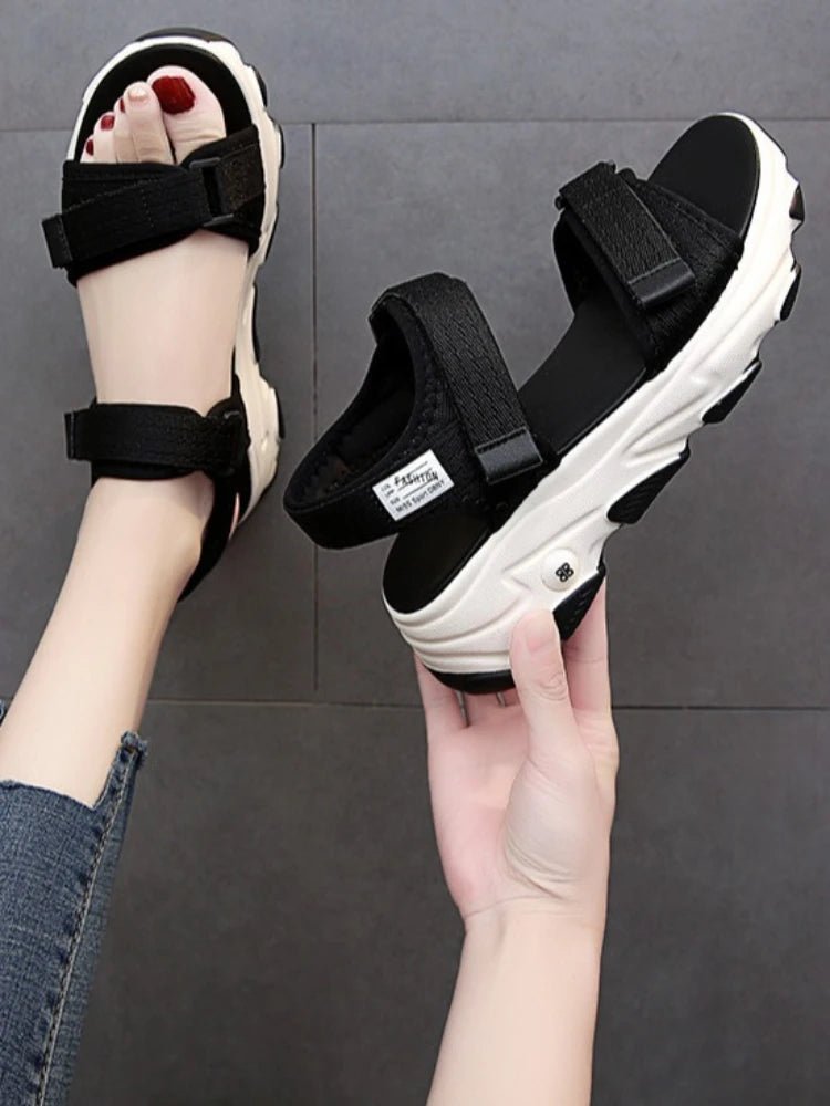 Sandals Women Shoes 2024 New Summer Sports Daddy Fashion Casual Non - Slip Platform non - slip Beach Shoes Sandalias - Kenner House Emporium