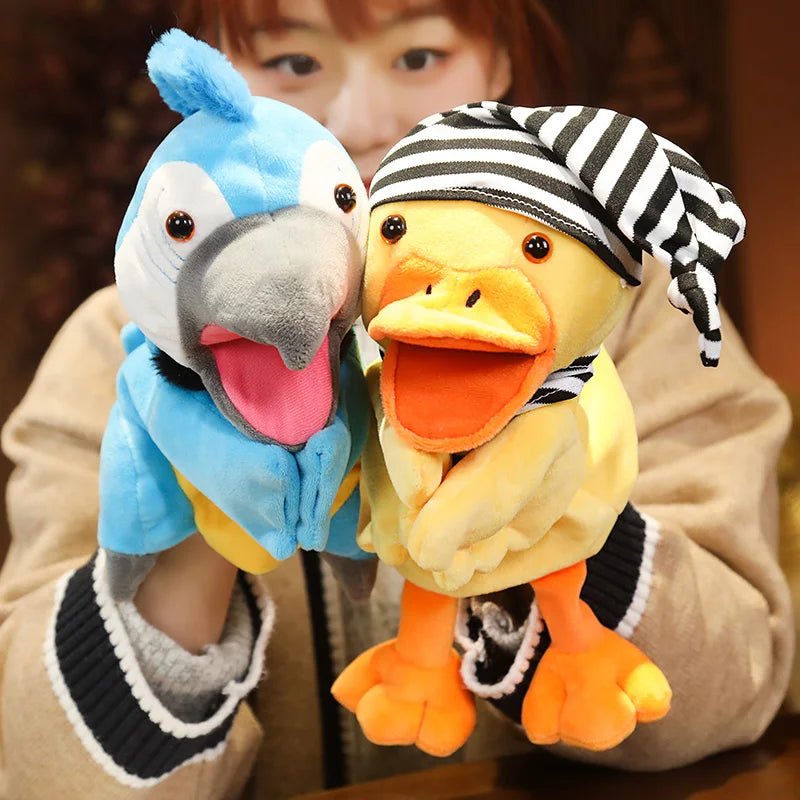 Stuffed Plush Animals Toys Hand Finger Puppet Kawaii Dolls Educational Baby Toys Learning & Education Monkey Tiger Children Gift - Kenner House Emporium