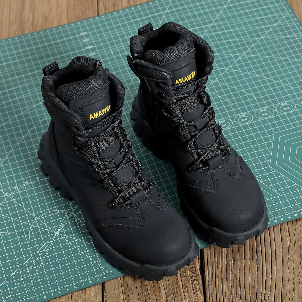 Steel Toe Safety Shoes Men's High Quality Industrial Work Boots Man Work Protection for the Feet Work Wear Free Shipping - Kenner House Emporium