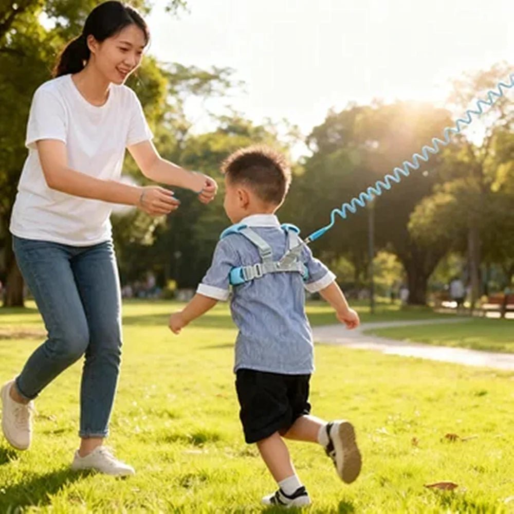 Infants and young children's loss prevention belt traction rope Baby loss prevention bracelet 2m spring rope Walking baby safety - Kenner House Emporium