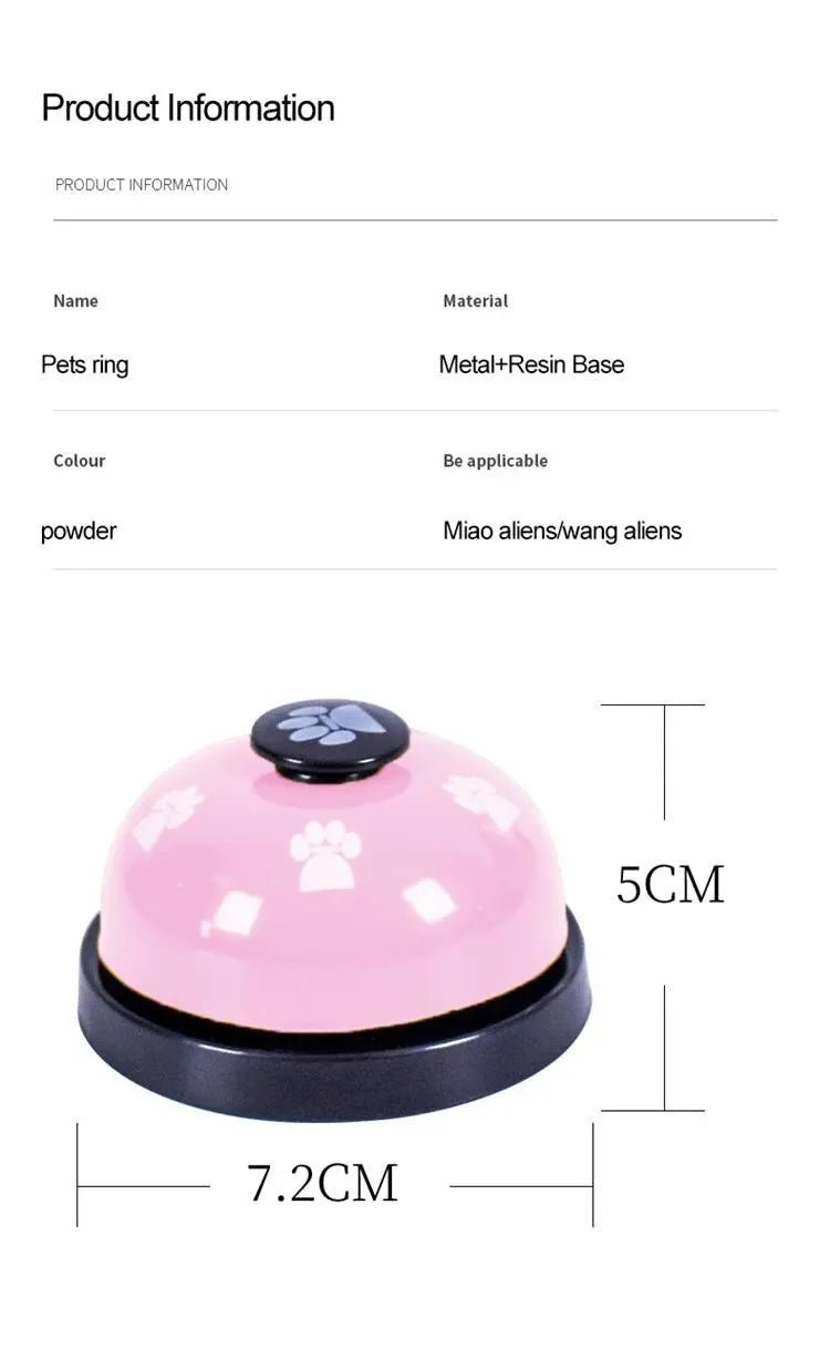 1pc Pet Toy Training Dinner Small Bell Footprint Dog Toys for Teddy Puppy Pet Call Puppy Accessories Pet Toys - Kenner House Emporium